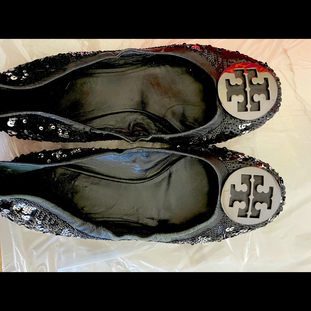 Tory Burch Riva sequined ballet flats